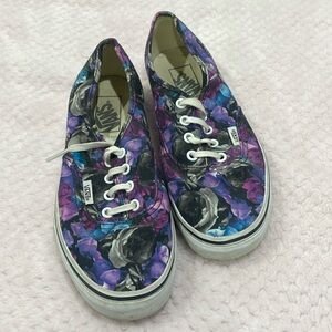 Purple Floral Vans
